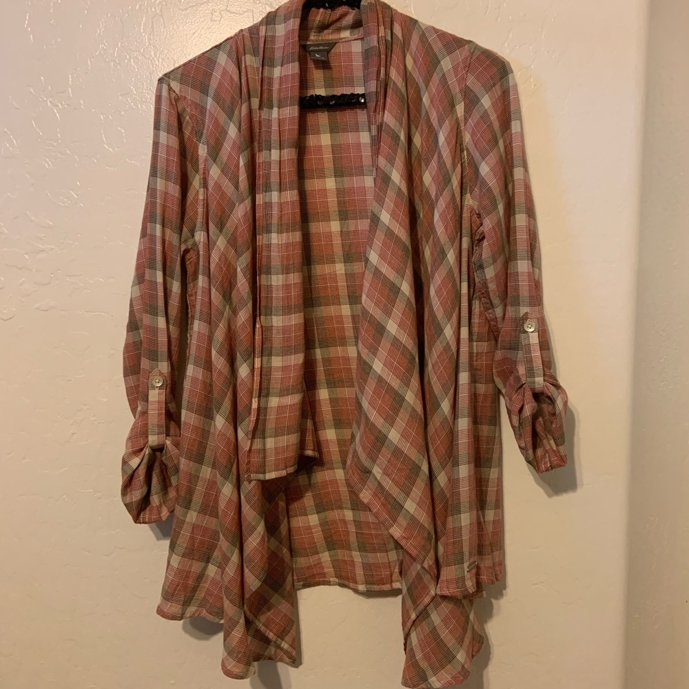 Eddie Bauer open flowy flannel